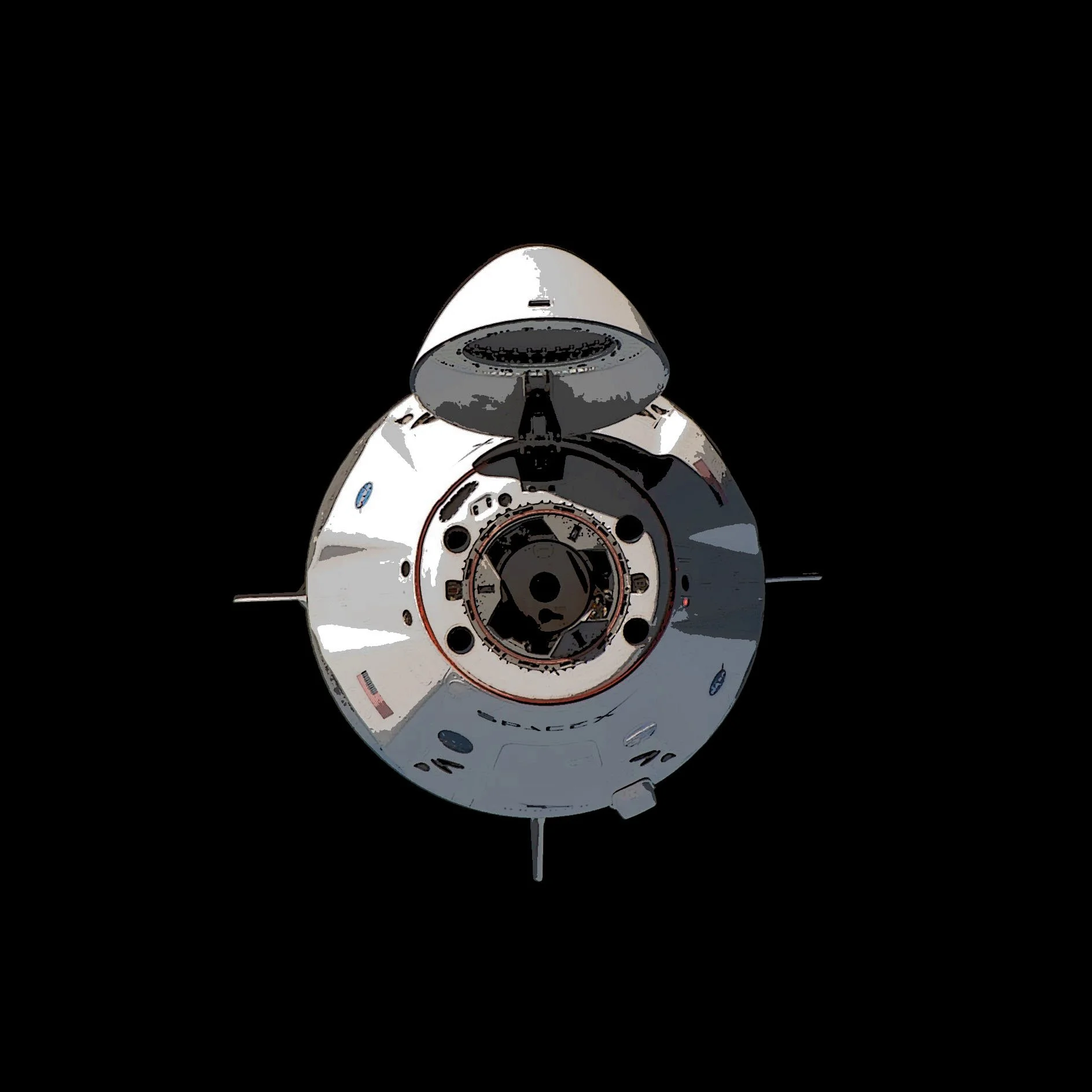 CRS-29 Dragon undocking &amp; splashdown