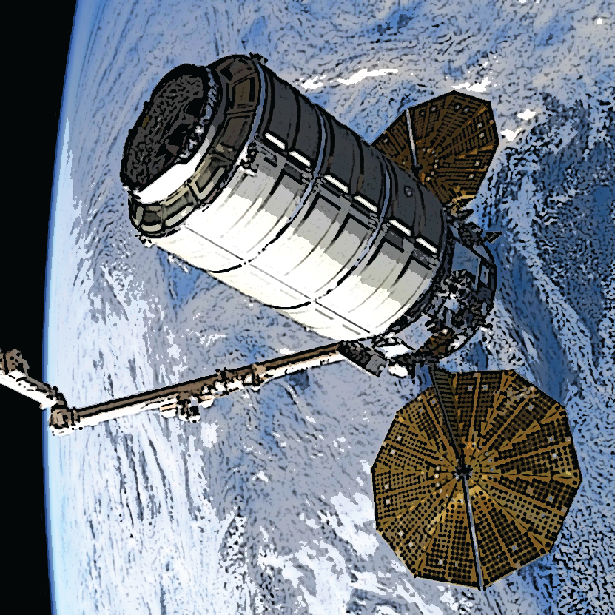 NG-21 Cygnus berthing