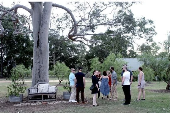 Hunter Valley Group Tour Enjoying a wine tasting.JPG