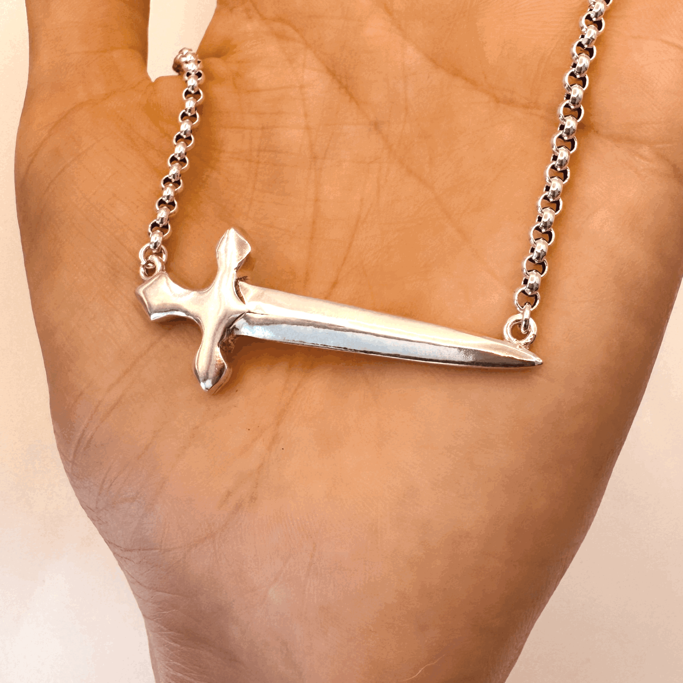 "DO NO HARM, TAKE NO SHIT" SWORD PENDANT