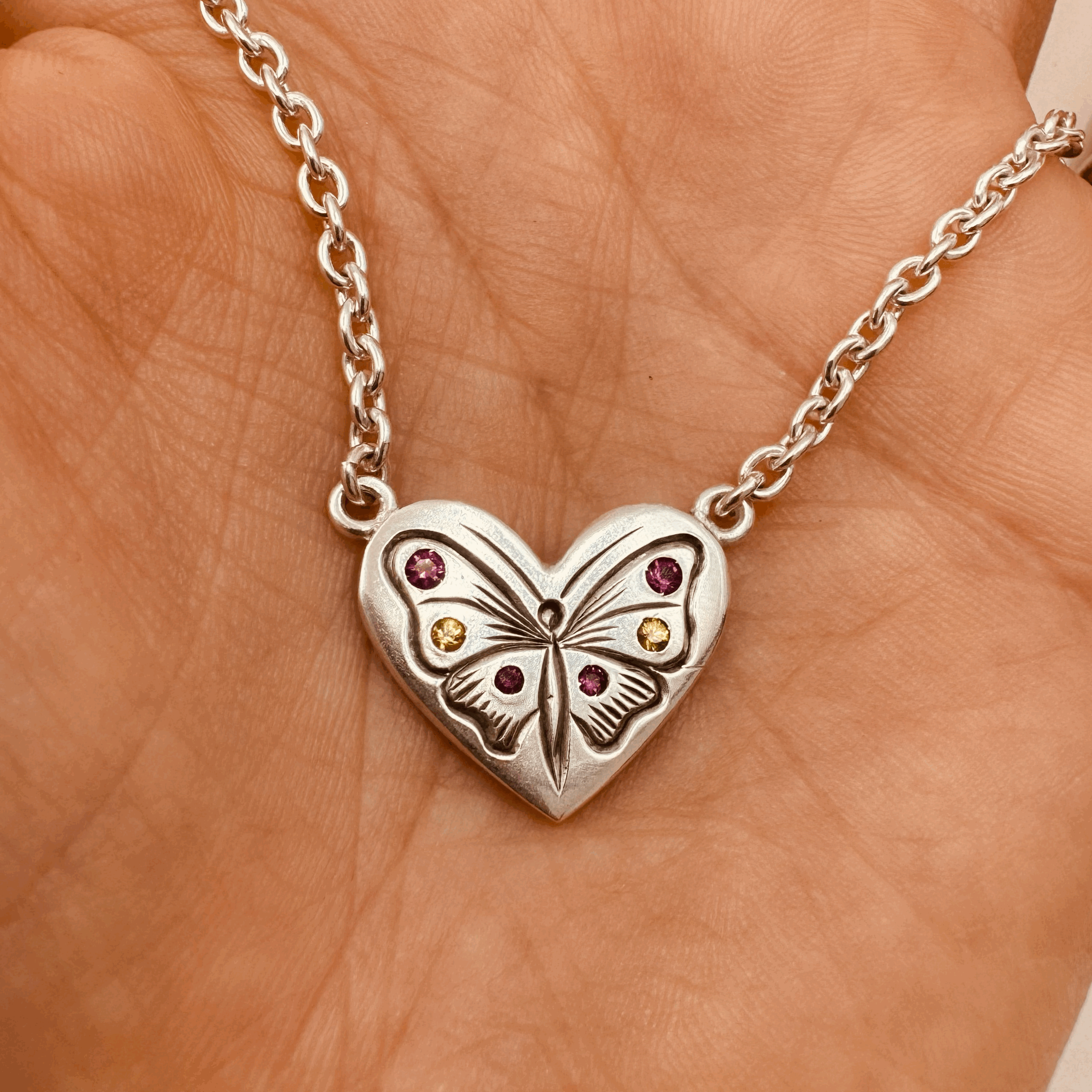 GEMSET BUTTERFLY - PINK