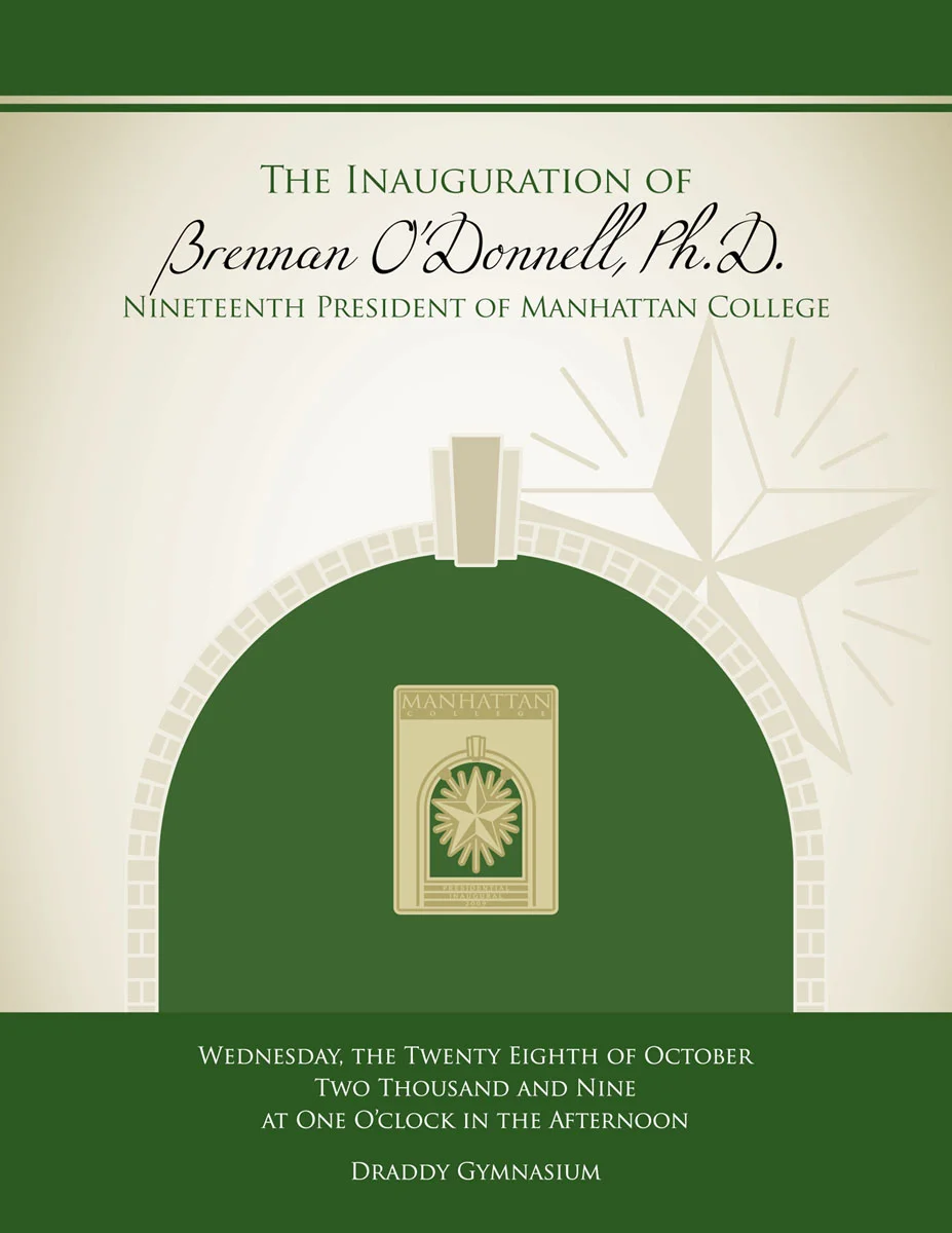 Manhattan College Inauguration Invitation Set