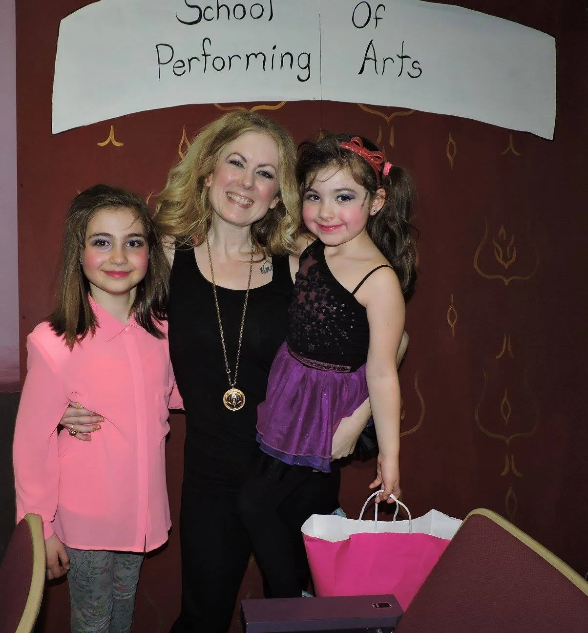 Two of kismet's young stars Gabriela and Coco Conn. After Fame Jr with director Bonnie Catterson.