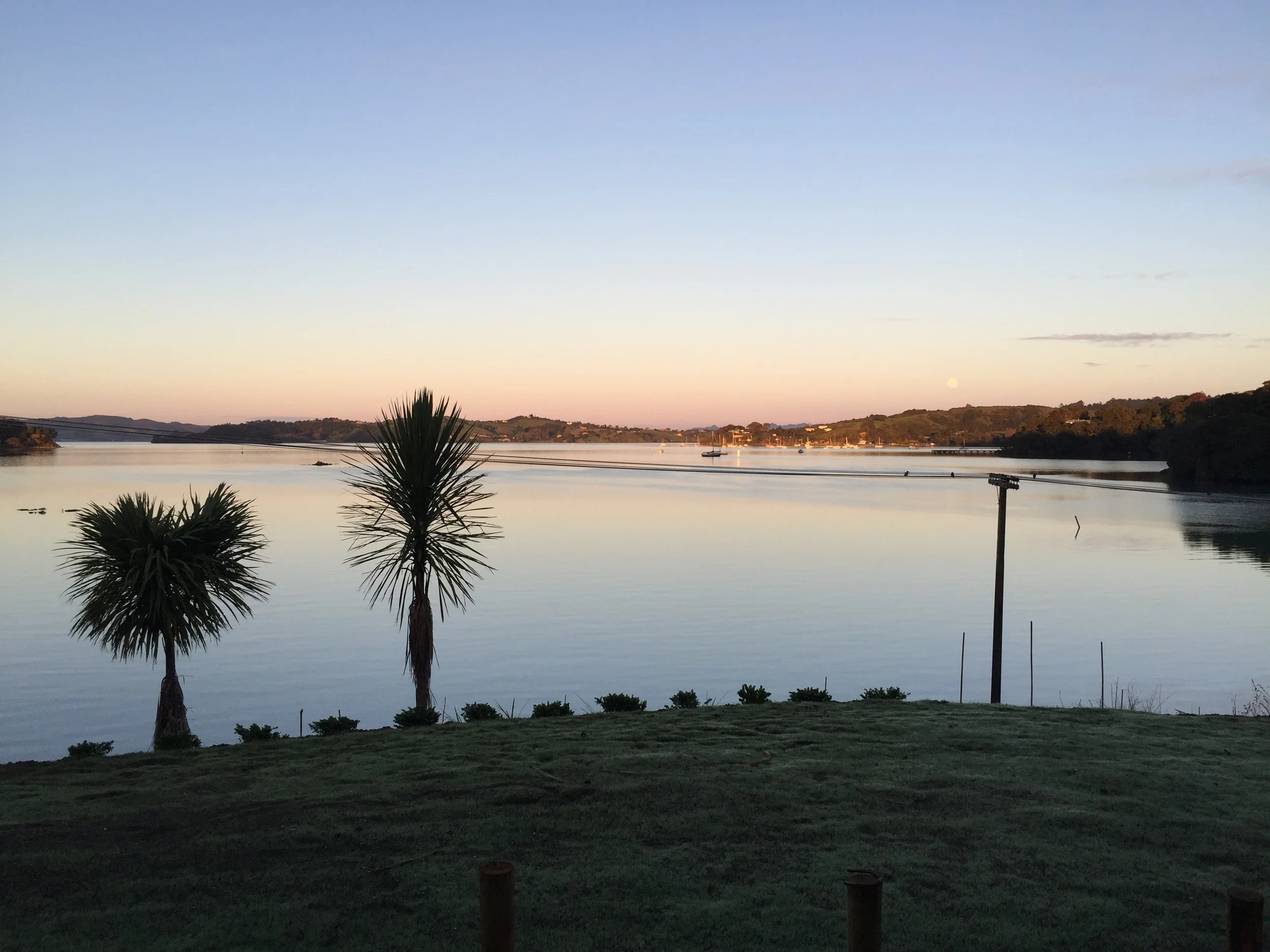 I love this view at Parau Bay, Whangerei Heads but I could never paint it - much as I would love to. 