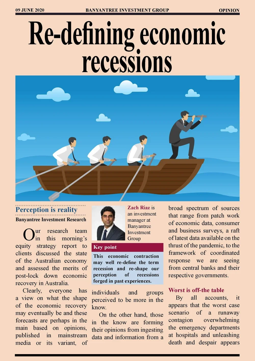 Re-defining economic recessions