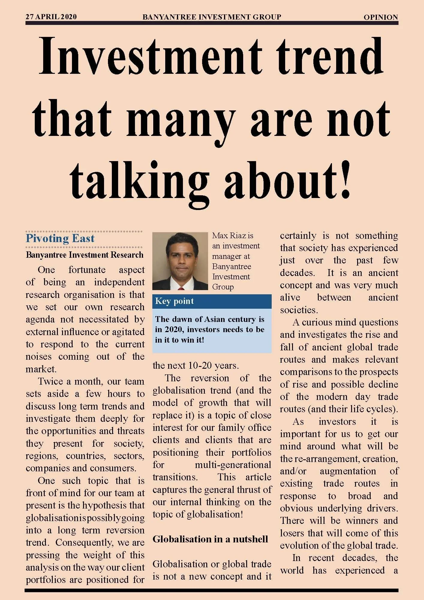 Investment trend that many are not talking about!