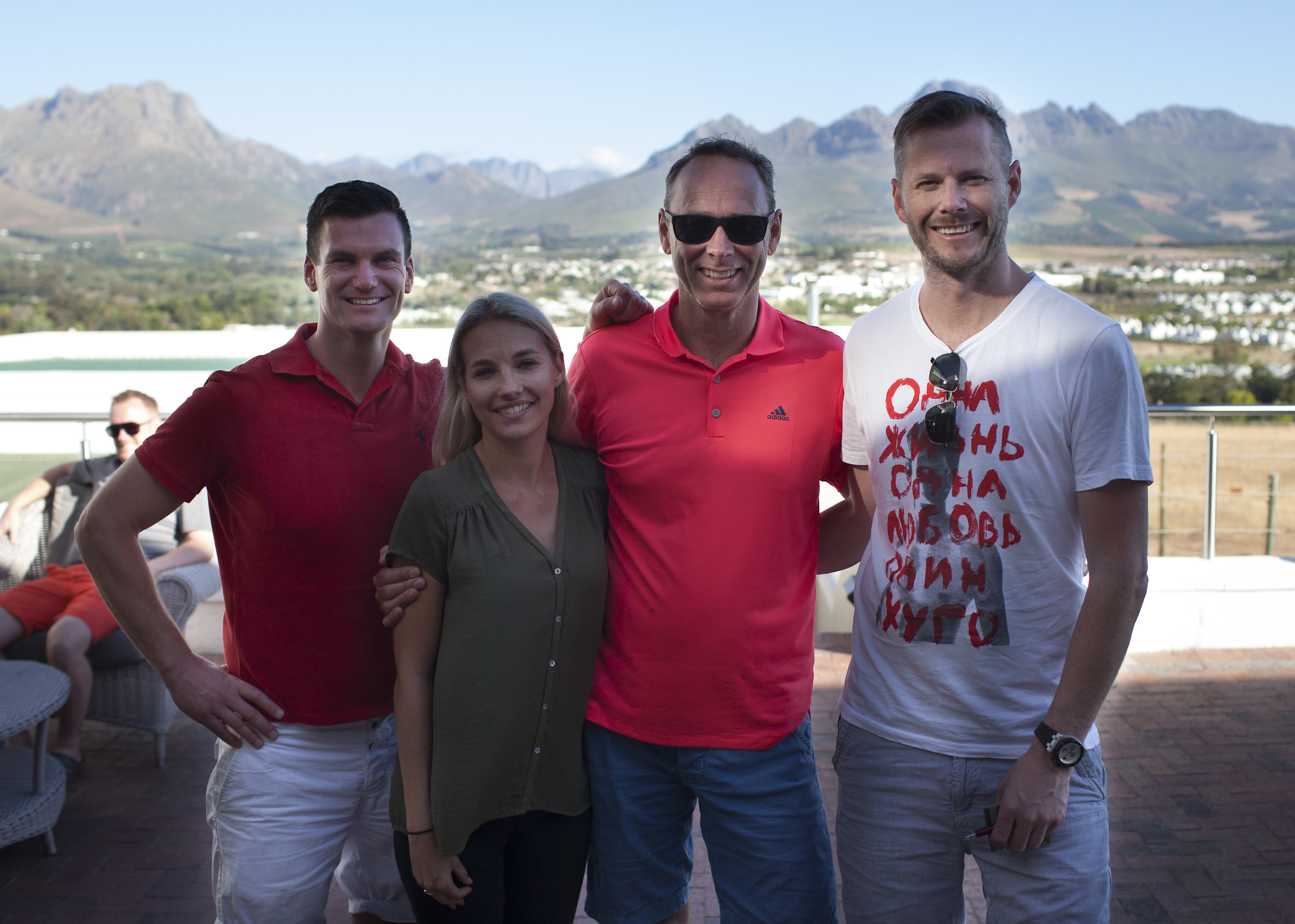 Fr Vänster: Anders Wall (VD), Sofie (PG), Lars Johansson (Ägare) och Mats Hedlund (Ägare)