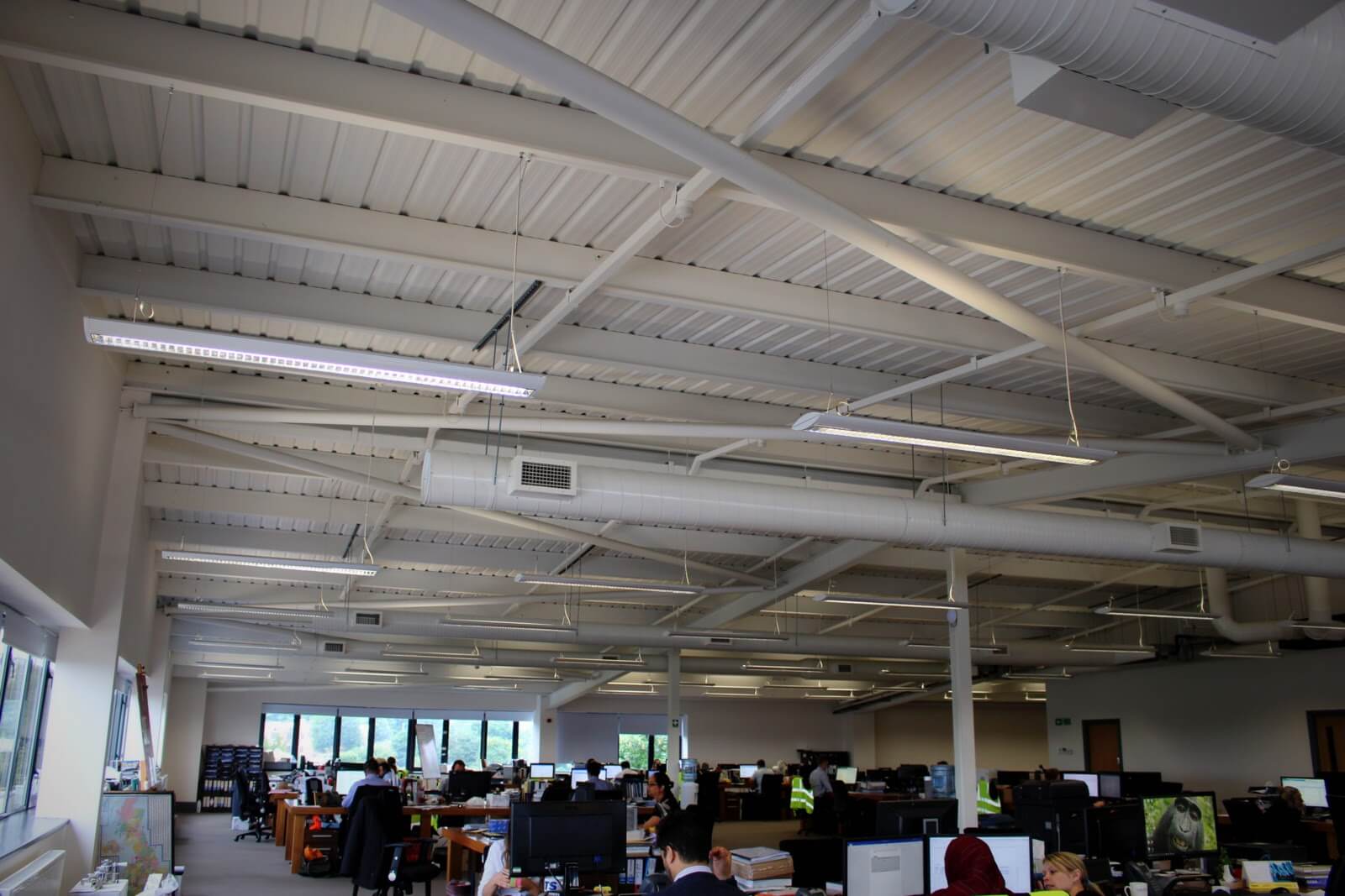 Exposed Ductwork Creating The Industrial Look