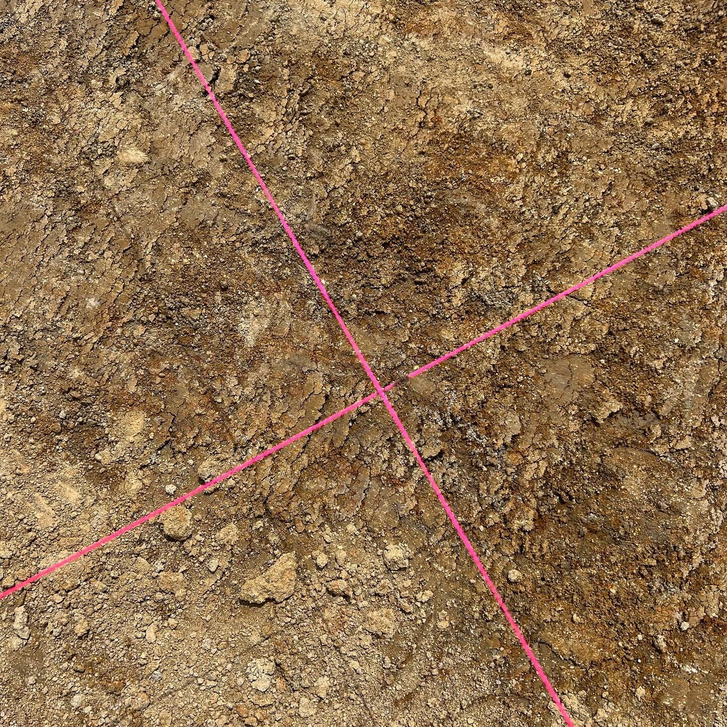 String lines. It has taken more than  5 years to get to see this beautiful, right angled, pink string. Pinching myself
:
For years I&rsquo;ve told people that I&rsquo;m designing &amp; building a house. Little did I know that getting to string line s