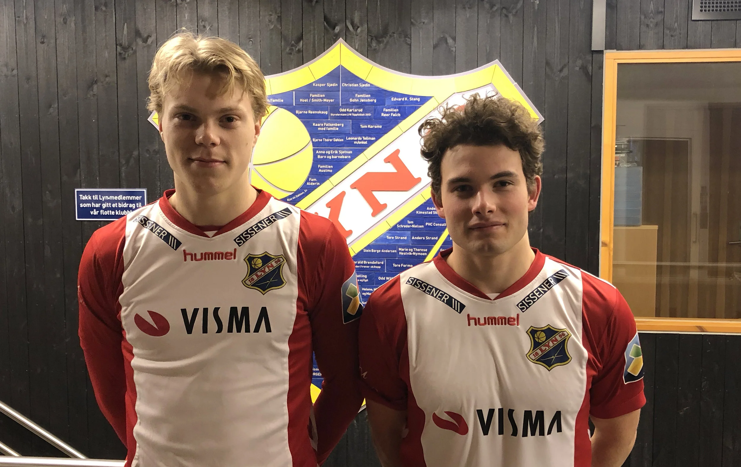 Trygve Løberg og Haakon Hagen Aase hentes opp fra juniorlaget. Foto: Lyn1896