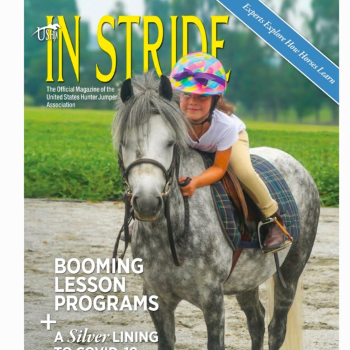 #throwbackthursday  the issue only dates back to last month but that cute pony is Tink throwing it back a long time. Oh ya, and my kid too 😆  Tink makes the perfect cover model.