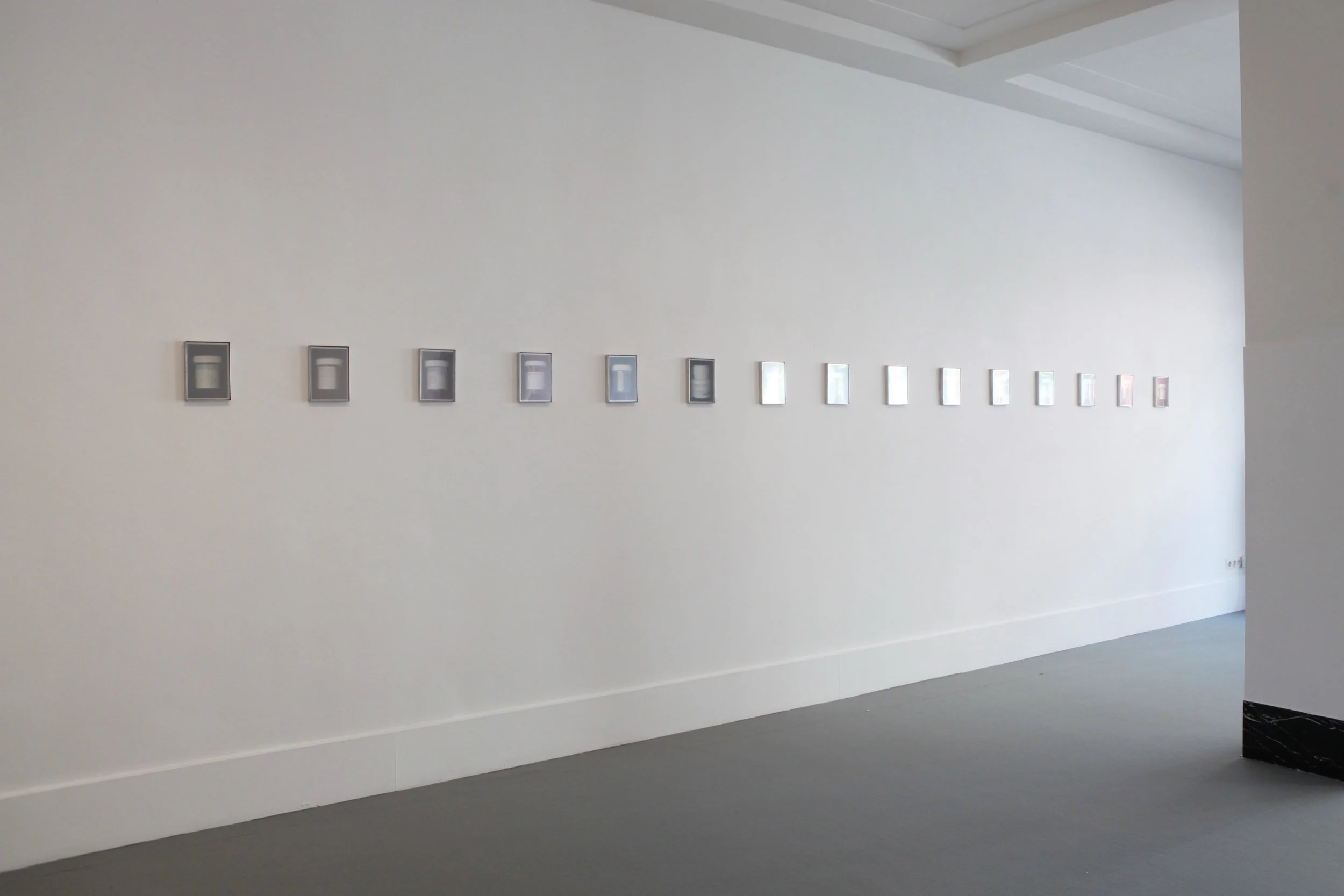 LIKE TODAY BUT MORE LIKE FOREVER - Solo exhibition INGRID DEUSS GALLERY , ANTWERP BELGIUM, JANUARY 2018 Each work is a combination of 8 layers of perspex and 23% prints on acetate framed in handmade aluminium frames.