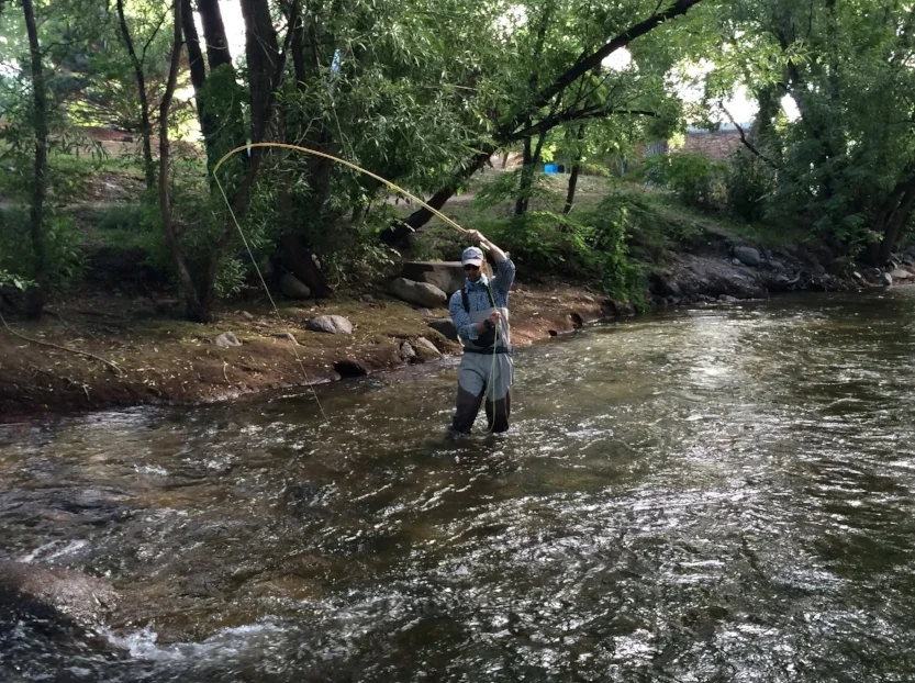 Fishing along the Boulder Creek Path Photo by Sam Larson