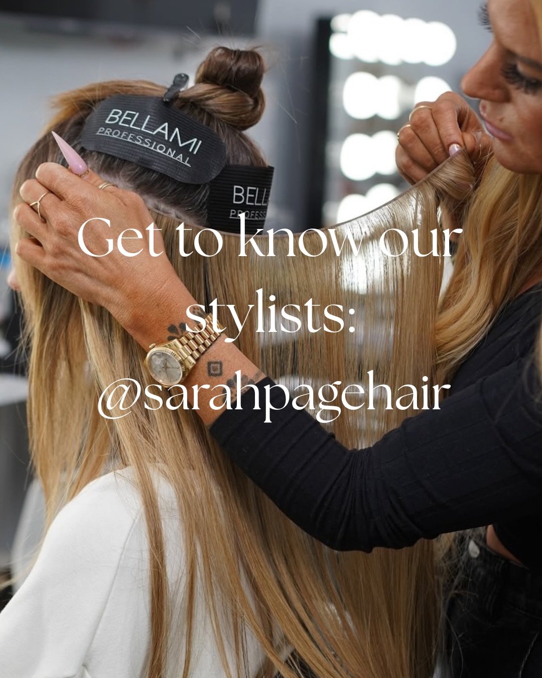 GET TO KNOW OUR STYLIST:
@sarahpagehair 🤍

Meet Sarah, the queen of extensions. She&rsquo;s all about creating flawless, confidence-boosting transformations behind the chair. Outside of work, you&rsquo;ll find her traveling the world, making memorie