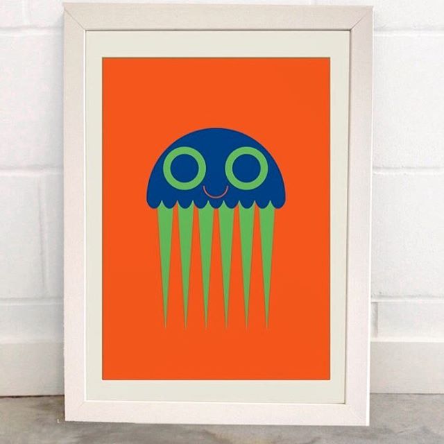 Cute Fisher the Jellyfish is now available in A3 poster. Buy from louvea.co.uk

#jellyfish #cuteposter #kidsinterior #kidsroom #kidsroomdecoration #illustration #poster #kidsposter