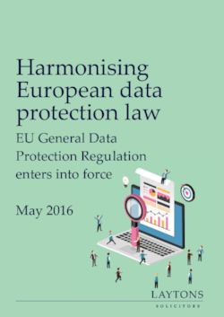 Harmonising European data protection law