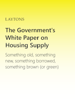 The Government's White Paper on Housing Supply