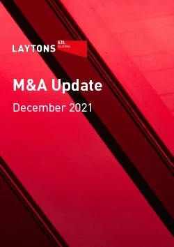 M&A Update: December 2021