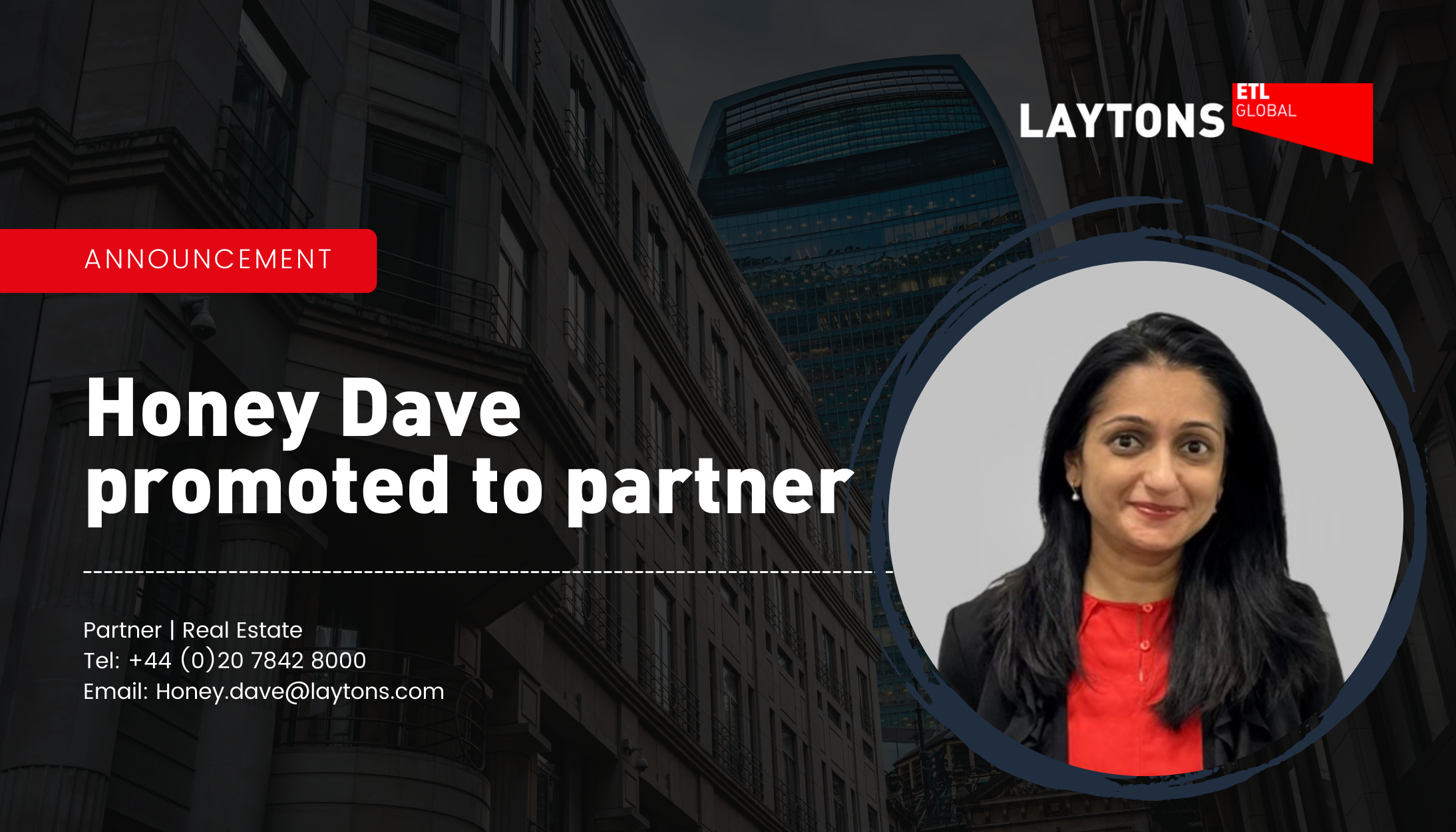Honey Dave appointed Partner