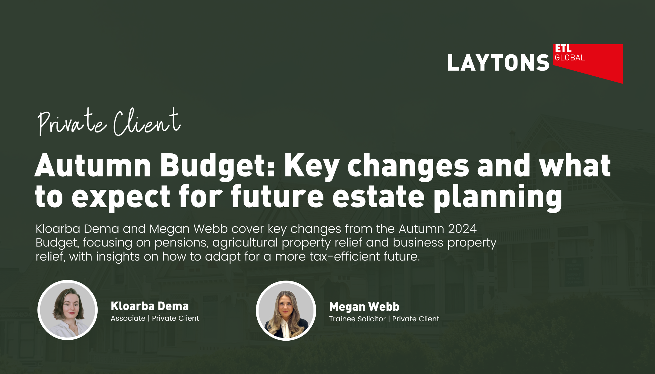 Autumn 2024 Budget: Key Changes and what is to be expected for future estate planning
