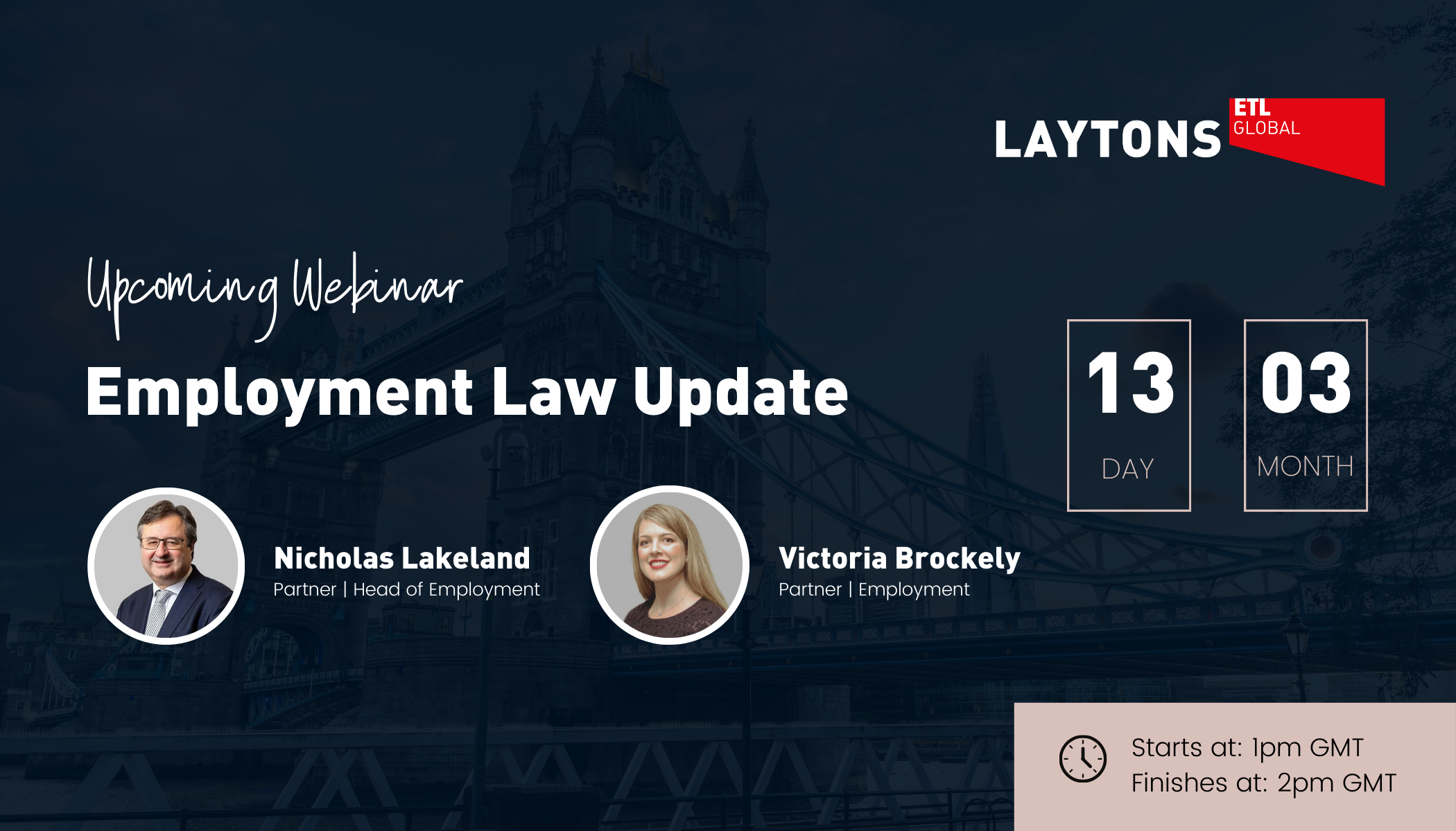 Upcoming Employment Law Webinar - March 2026