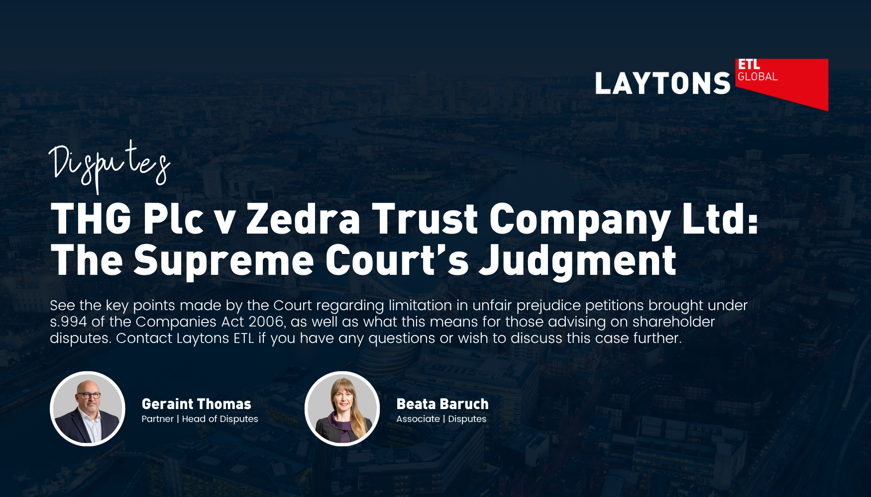 Supreme Court decision on the application of statutory limitation periods to unfair prejudice petitions