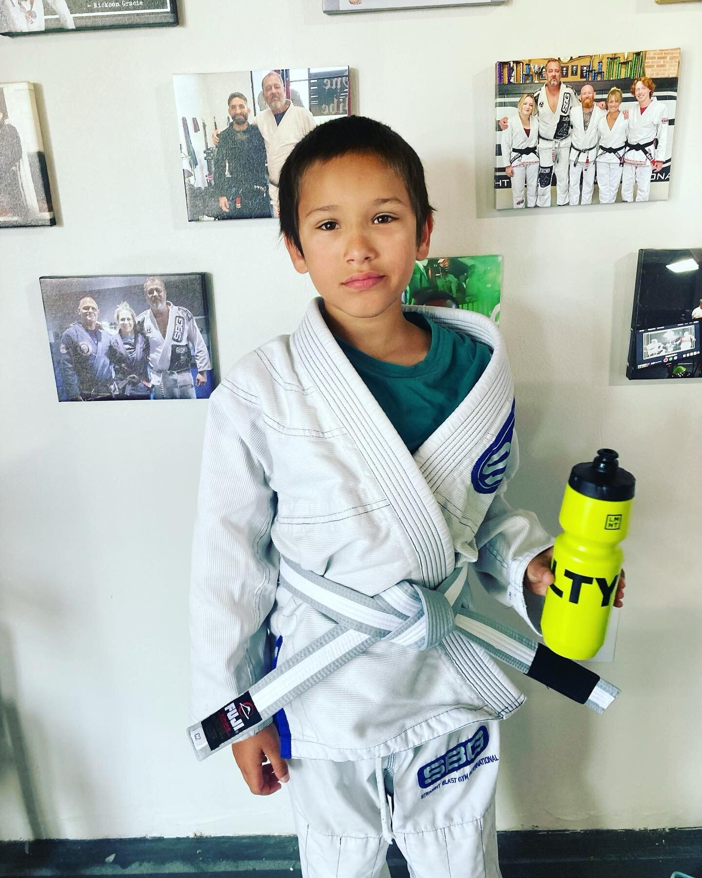 With consistent attendance, increasing knowledge in their Jiu Jitsu and showing themselves to be a good training partner; kids in our growing gorillas program gradually climb the ladder of belt rank.

Milo has been training @sbgportland kids program 