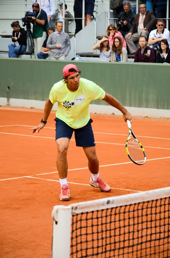 Rafael Nadal à l’entraînement 