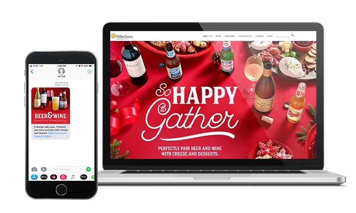 Message after Text-To-Get leading to landing page