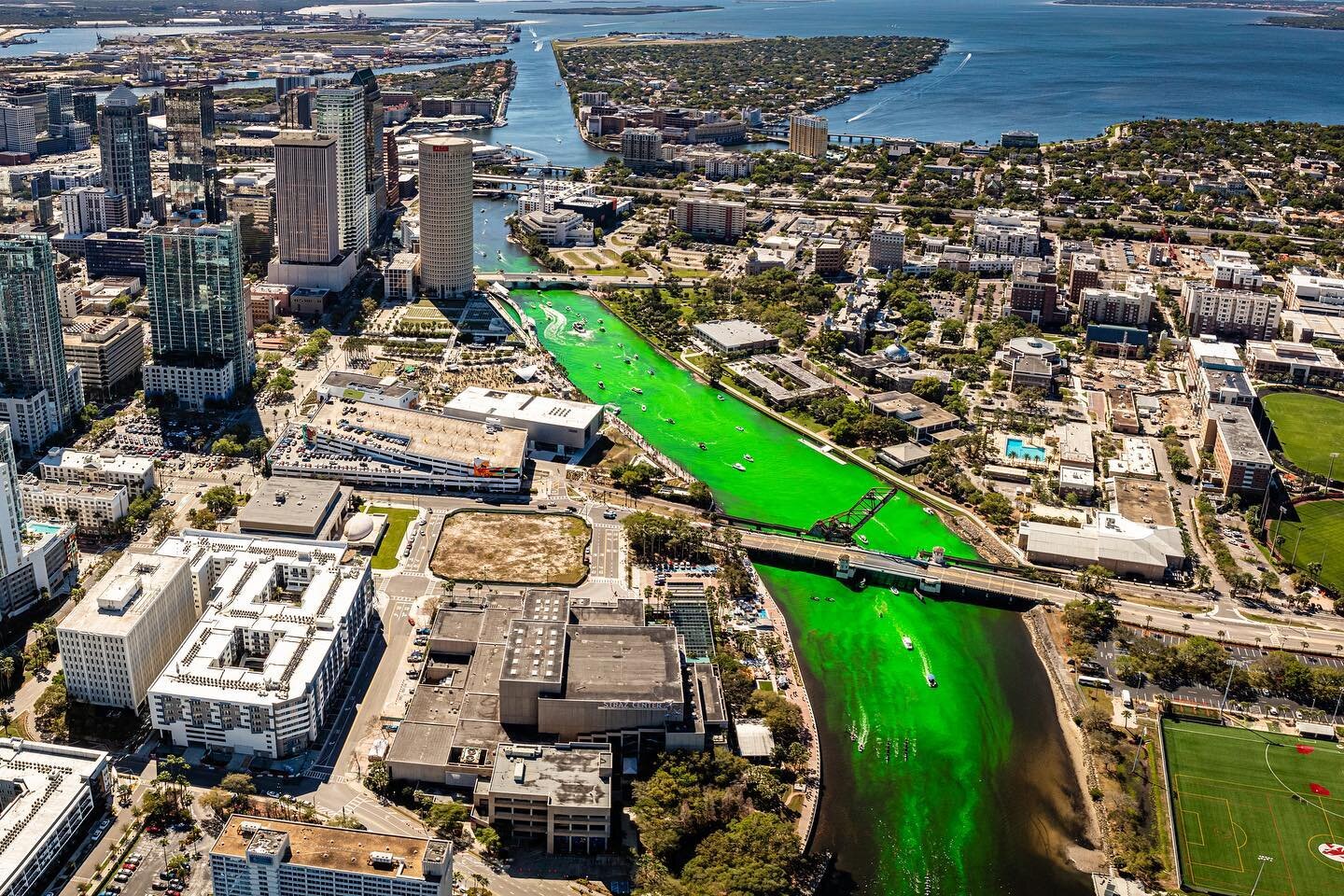 May your troubles be less and your blessings be more, may nothing but happiness come through your door.  Cheers!  Happy #stpatricksday from Tampa! 
.
.
.
.
.
.
.
#tampa #tampabay #riverogreen #aerialphotography #green #cheers #downtown #downtowntampa