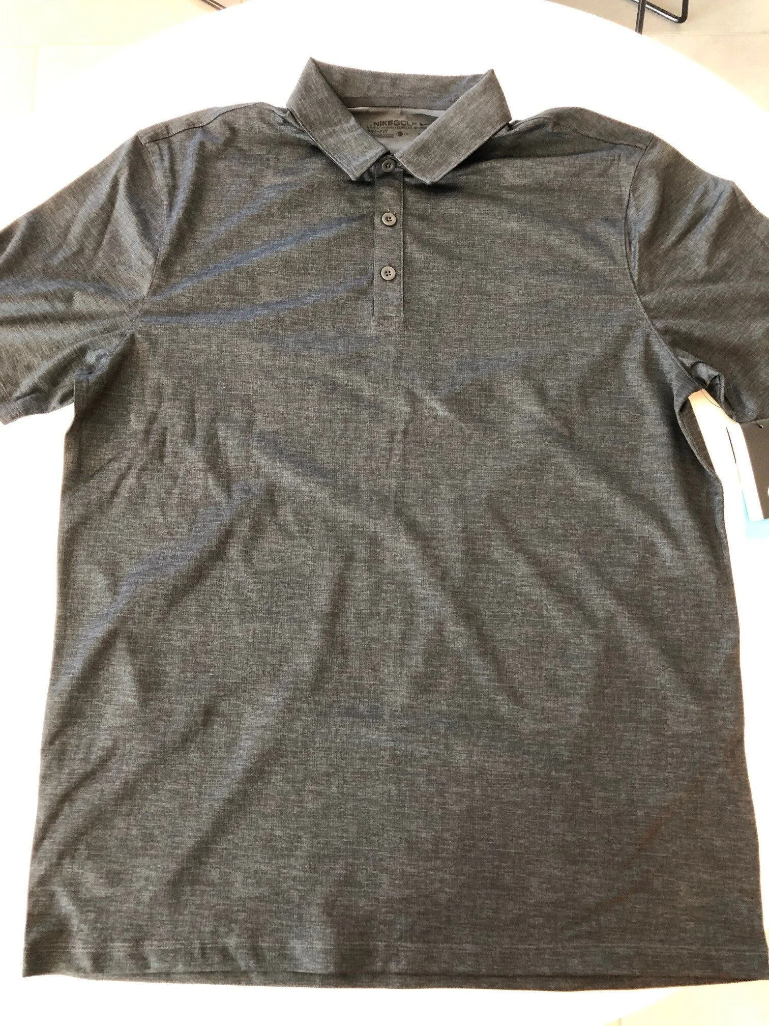 Men's Nike Crosshatch Polo — Timber 