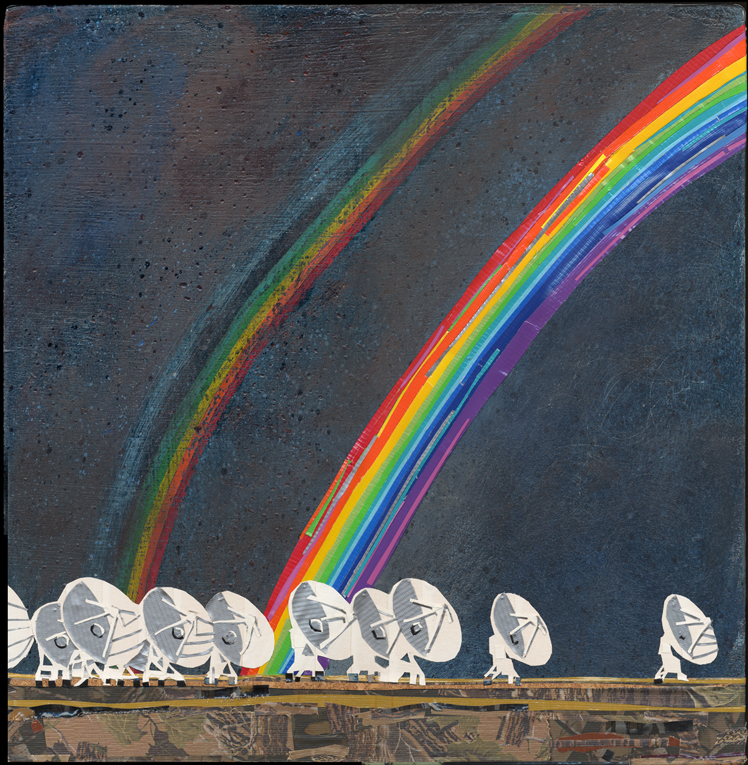 SOUTH OF 7th HEAVEN: Radio Telescopes Probe The Rainbow-Streaked Skies Picking Up Radio Waves That Have Been Traveling From Distant Galaxies For Billions of Years