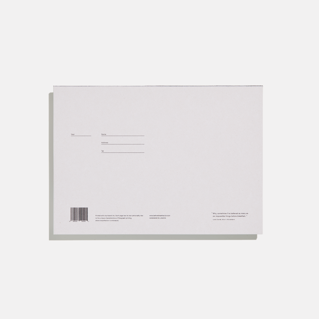 Desktop Notepad - Mid Grey — Before Breakfast