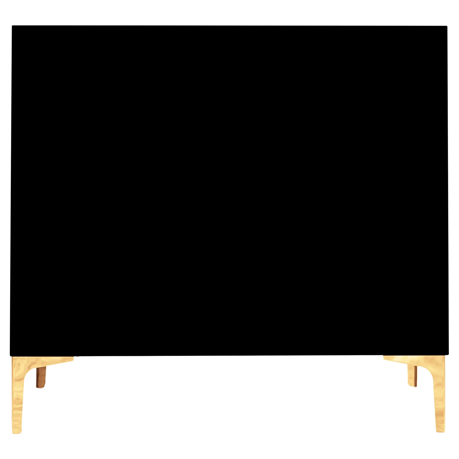36' black Vanity Back View
