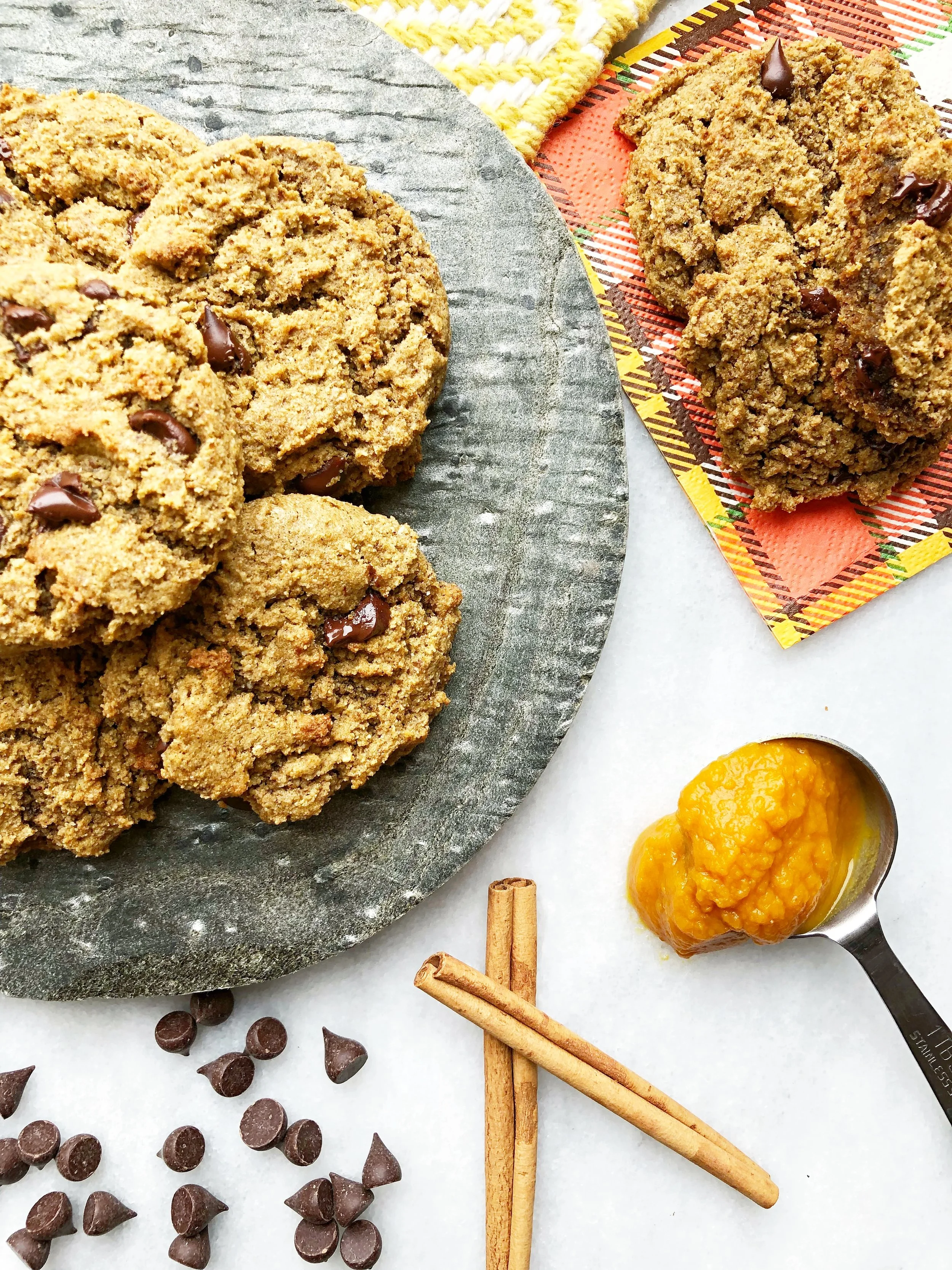 Pumpkin Chocolate Chip Power Cookies