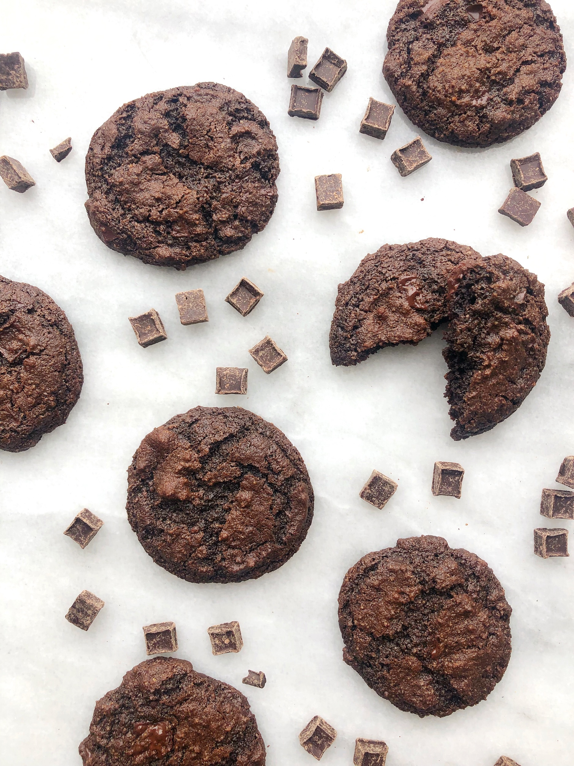 Paleo Double Dark Chocolate Cookies