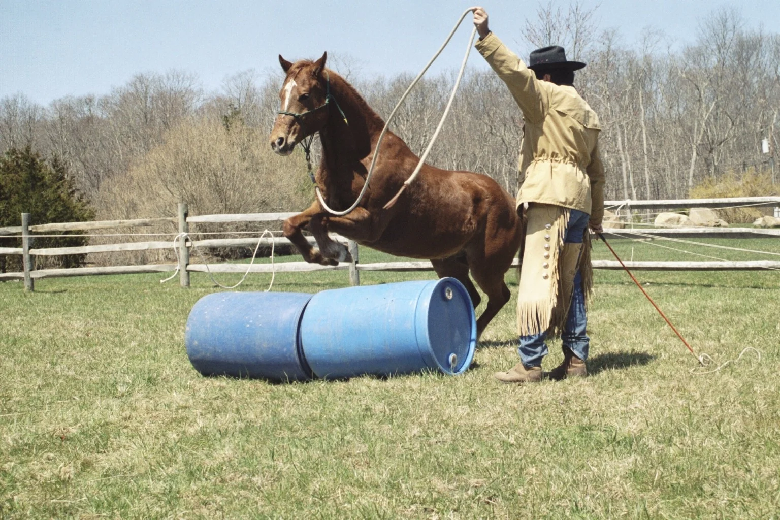 TIM & AUSTIN PRACTICE GROUNDWORK - Photo courtesy -Tim Hayes Collection