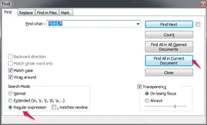 Identify and Delete all lines starting with # in Notepad++ — The Geek Blog