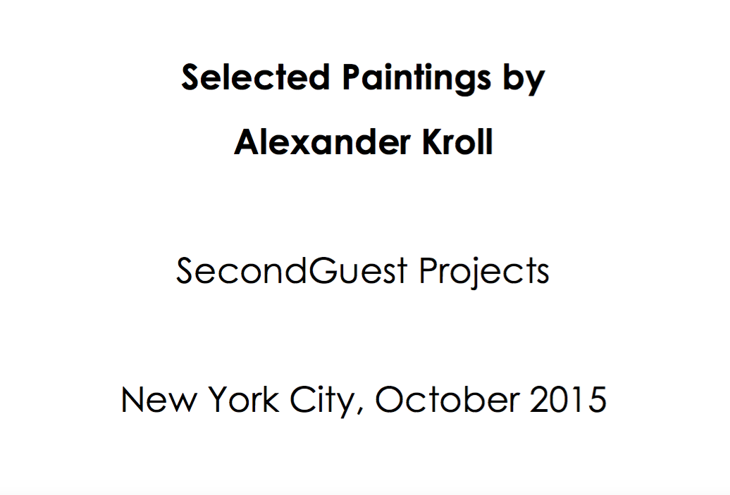 SecondGuest Projects | October 2015 | Alexander Kroll
