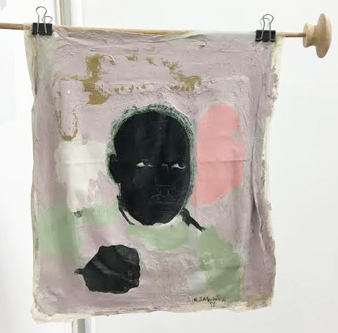 Kerry James Marshall, Untitled, 1996, wooden frame 19 x 19 inches, acrylic on urethane 10 x 11.5 inches