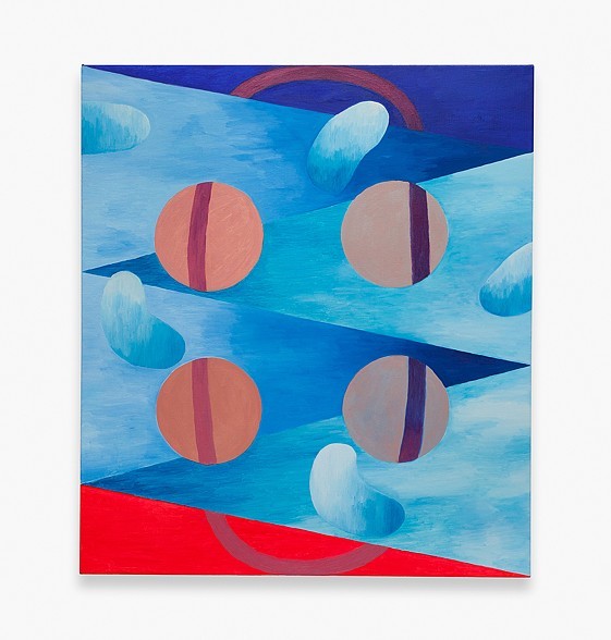 Zoe Nelson Meditation in Blue , 2016 oil on canvas 34 x 30 inches