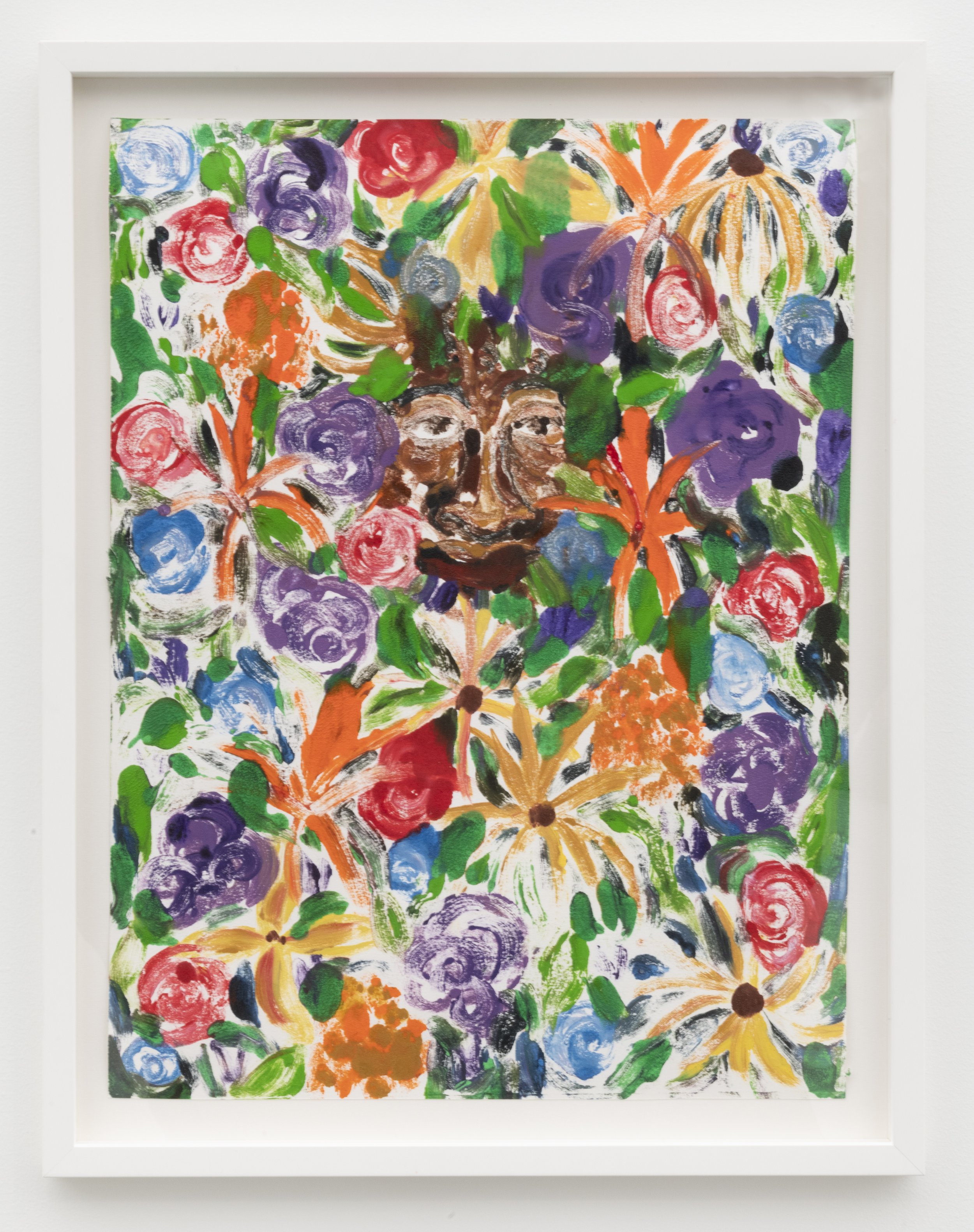 Jarrett Key, Submerged in Flowers (Peek a Bau), 2021, oil-monotype-archival-paper.jpg