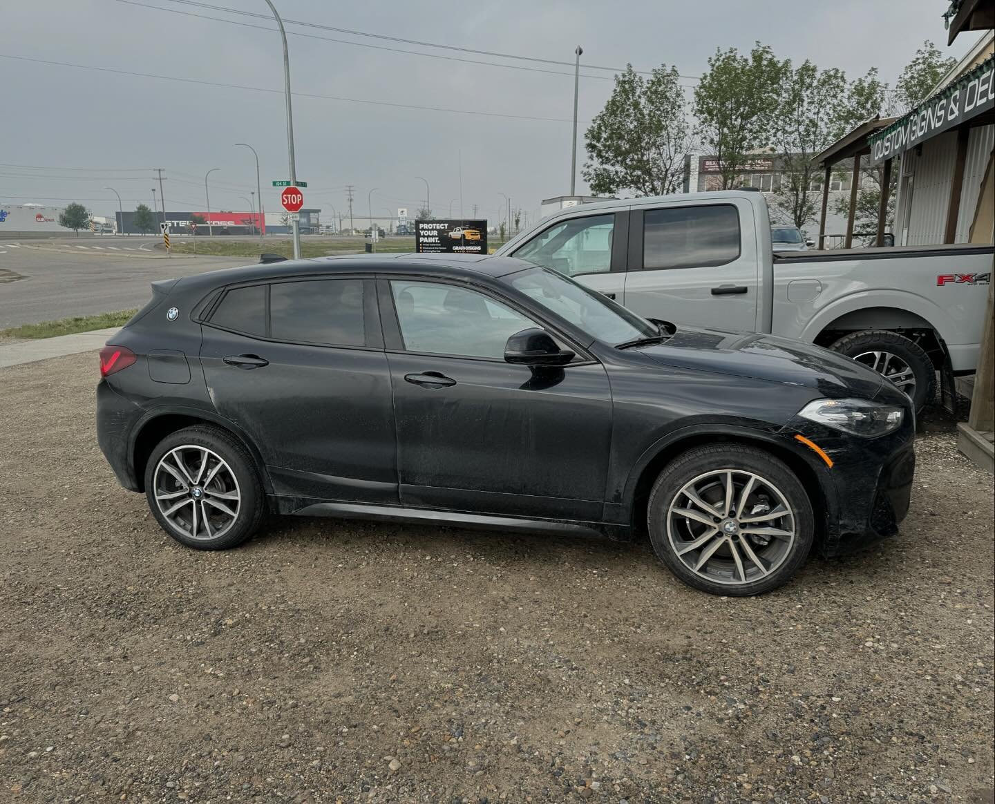 Gave this BMW x2 a quick facelift, a little tint goes a long way ✔️🔥▪️Call the shop now to book. 
#fsjsignshop #graphx