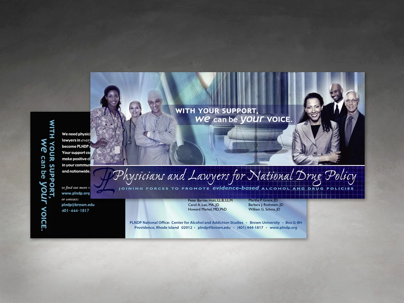 Physicians and Lawyers for National Drug Policy | website and collateral