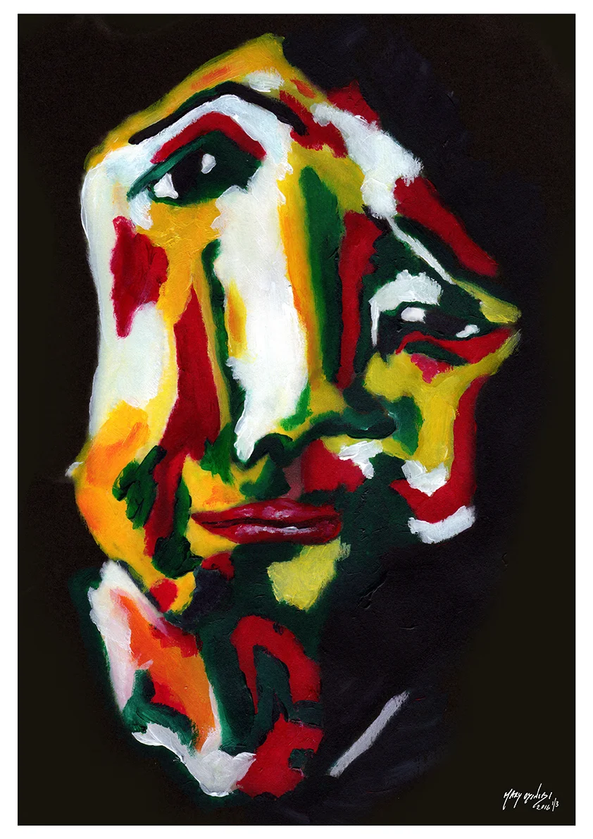 Awaken - Acrylic Paint, Digital Art, 2016 Size: 42 x 59.4cm
