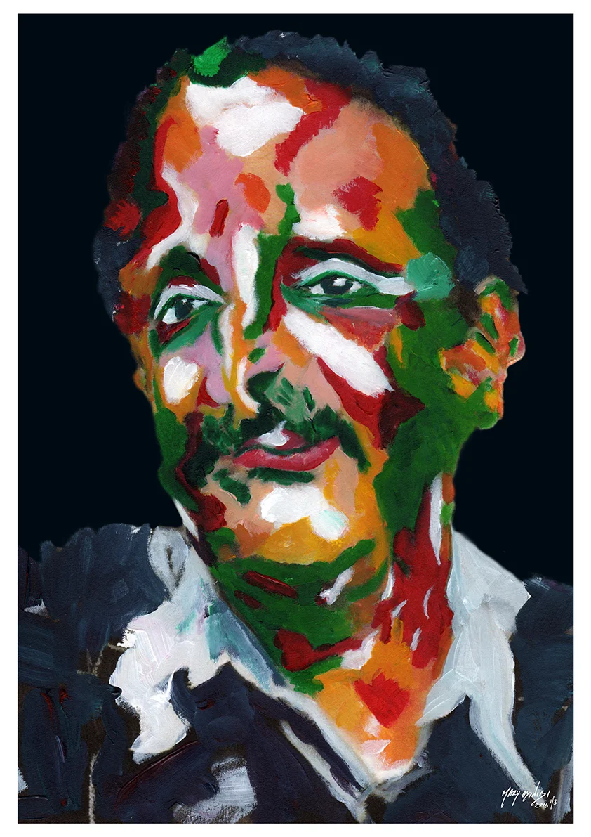 Tariq - Acrylic Paint, Digital Art, 2016 Size: 42 x 59.4cm