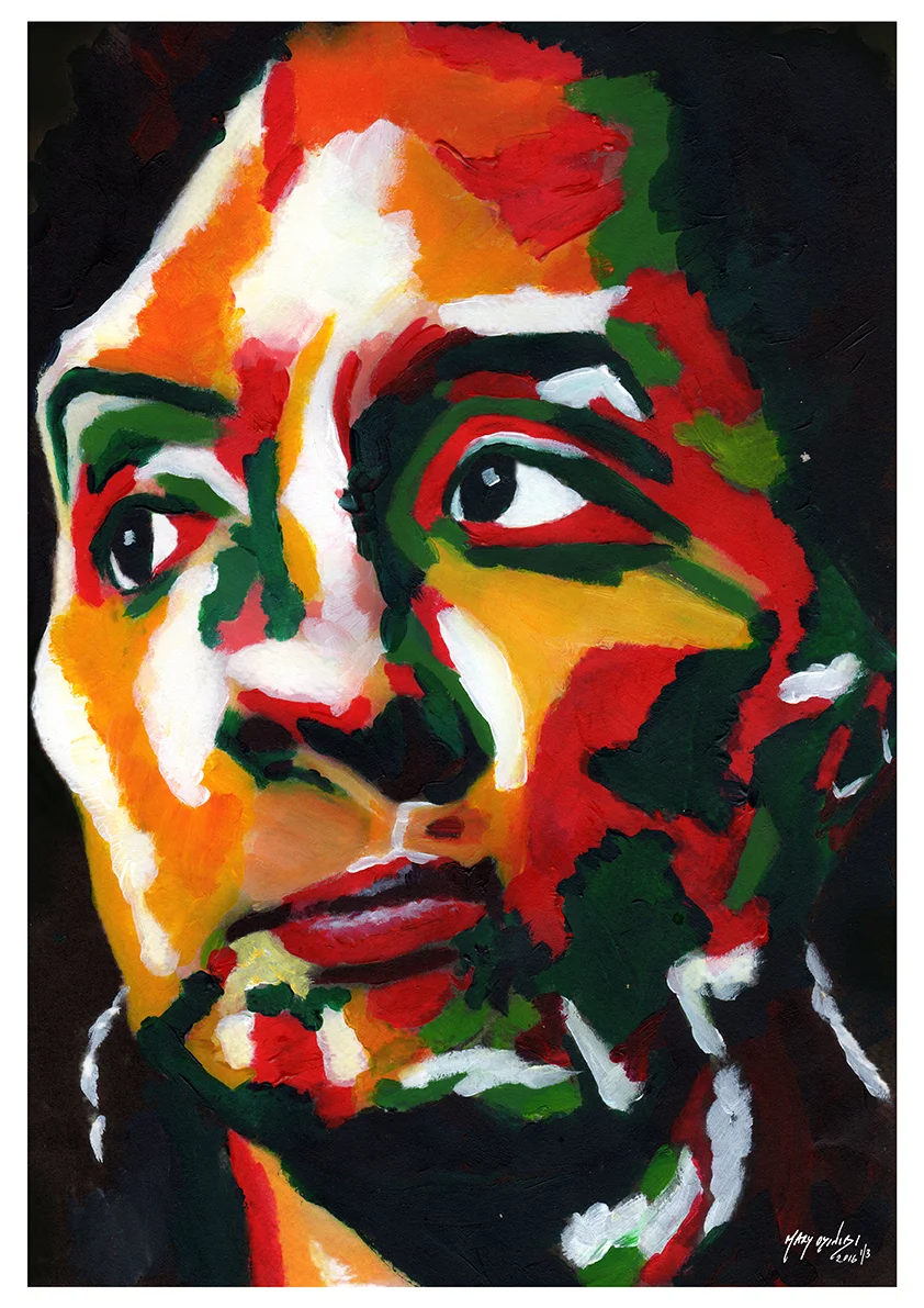 Asiya - Acrylic Paint, Digital Art, 2016 Size: 29.7 x 42cm