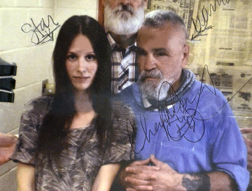 Charles Manson with Afton Elaine Burton, or “Star,” 2014. Shutterstock.