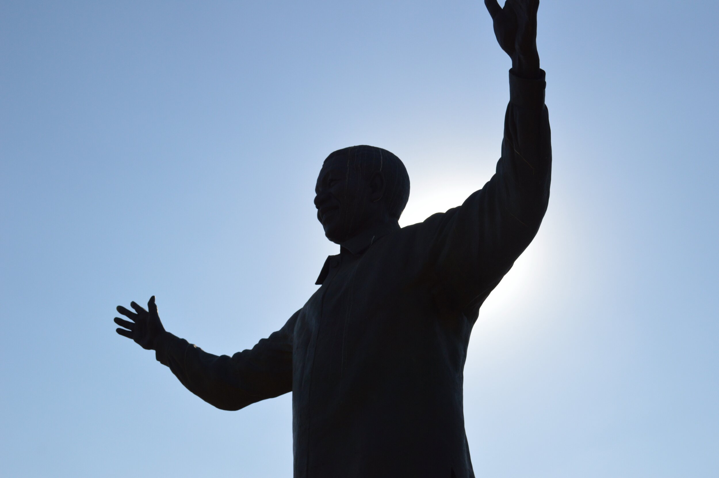  Statue of Nelson Mandela at the Union Buildings. Pretoria, South Africa. 