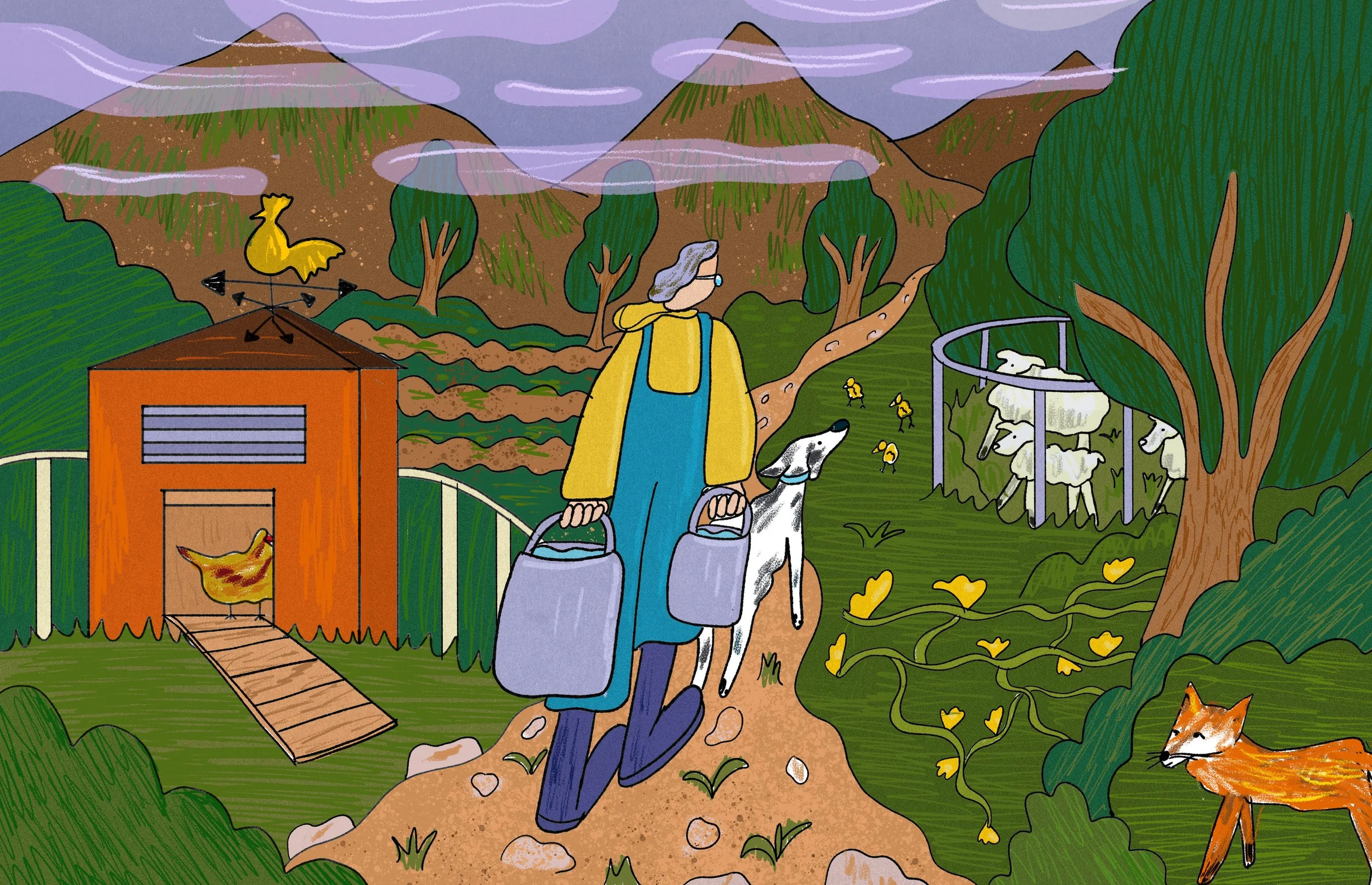 5 a.m. on a Vermont Hill Farm